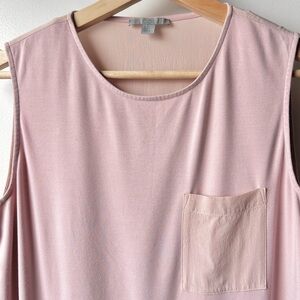 COS Sleeveless Silk Long Tunic Pale Pink